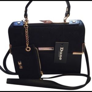 Dune london Navy Rose Gold Crossbody